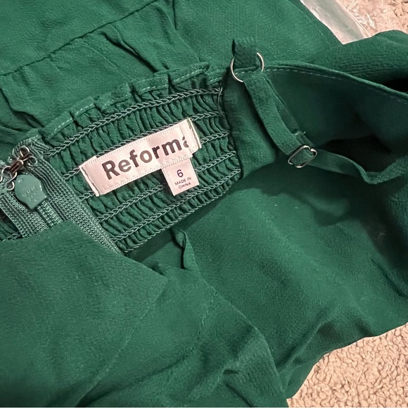 Reformation Emersyn Dress in Emerald - Picture 15 of 16